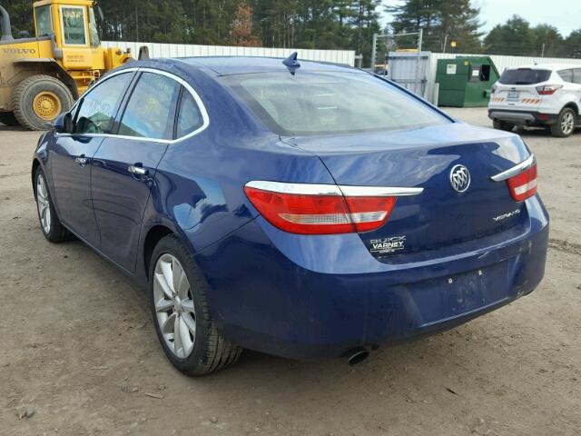 1G4PP5SK6D4141896 - 2013 BUICK VERANO BLUE photo 3