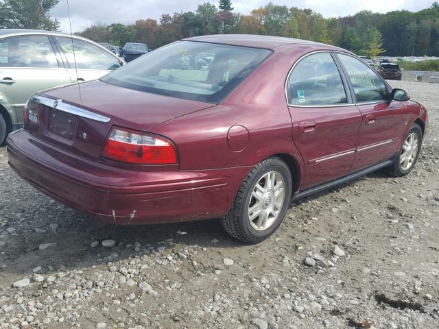 1MEHM55S35A632750 - 2005 MERCURY SABLE LS P MAROON photo 4