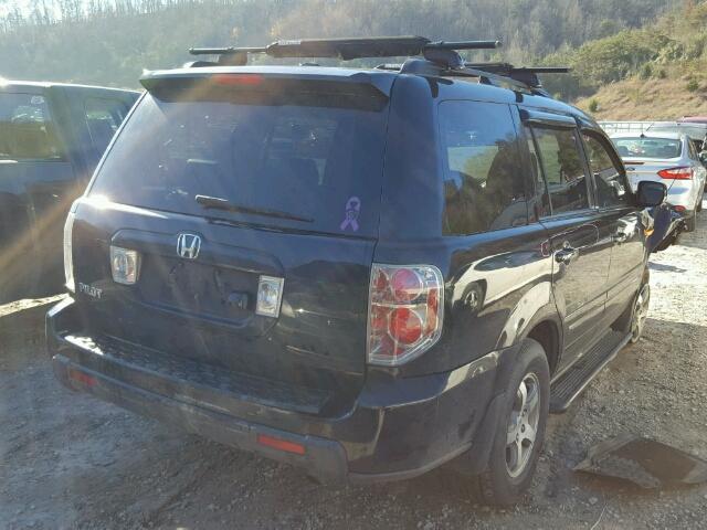 5FNYF28777B014729 - 2007 HONDA PILOT EXL BLACK photo 4