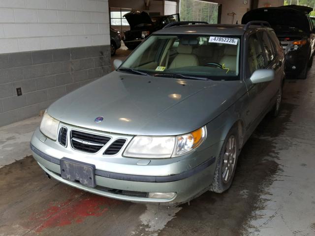 YS3EB59E723037990 - 2002 SAAB 9-5 LINEAR GREEN photo 2