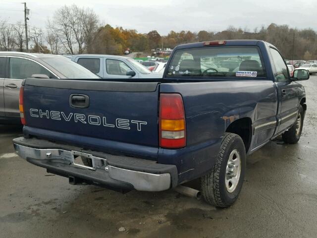 1GCEC14W1XE251821 - 1999 CHEVROLET SILVERADO BLUE photo 4