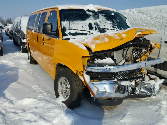 1GCZGHFF1H1175313 - 2017 CHEVROLET EXPRESS G3 YELLOW photo 1