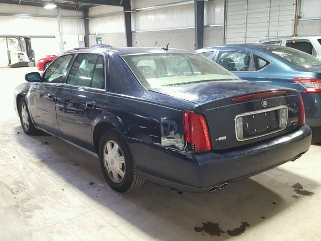 1G6KD54YX5U234160 - 2005 CADILLAC DEVILLE BLUE photo 3