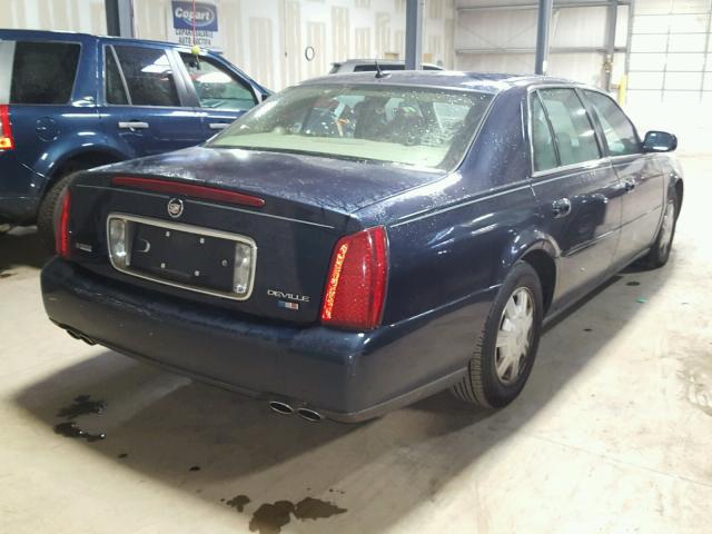 1G6KD54YX5U234160 - 2005 CADILLAC DEVILLE BLUE photo 4