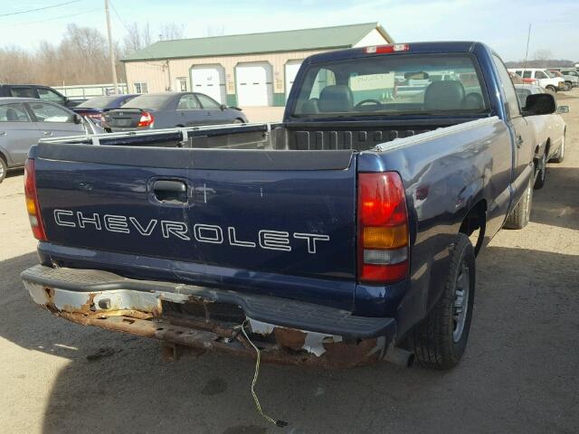 1GCEC14W12Z160193 - 2002 CHEVROLET SILVERADO BLUE photo 4