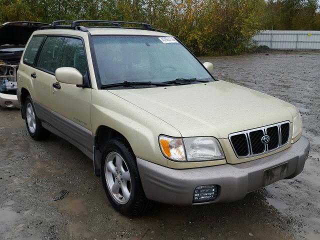 JF1SF65522H759760 - 2002 SUBARU FORESTER S CREAM photo 1
