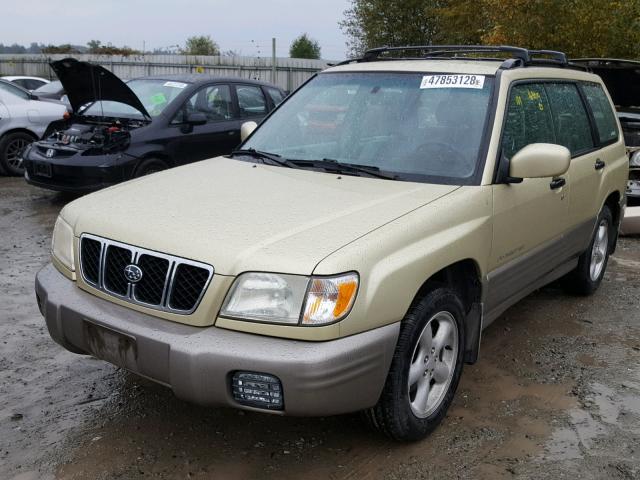 JF1SF65522H759760 - 2002 SUBARU FORESTER S CREAM photo 2
