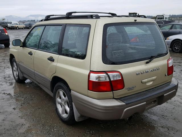 JF1SF65522H759760 - 2002 SUBARU FORESTER S CREAM photo 3
