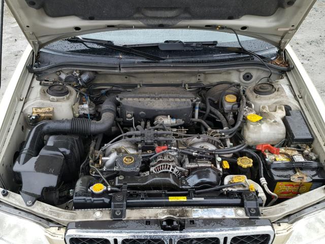 JF1SF65522H759760 - 2002 SUBARU FORESTER S CREAM photo 7