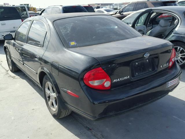 JN1CA31D0YT760035 - 2000 NISSAN MAXIMA GLE BLACK photo 3