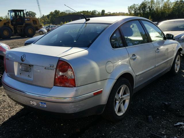 WVWTH63B94P056277 - 2004 VOLKSWAGEN PASSAT GLX SILVER photo 4
