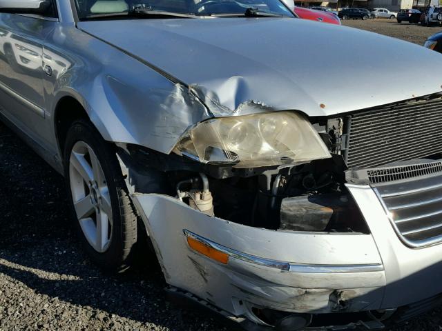 WVWTH63B94P056277 - 2004 VOLKSWAGEN PASSAT GLX SILVER photo 9
