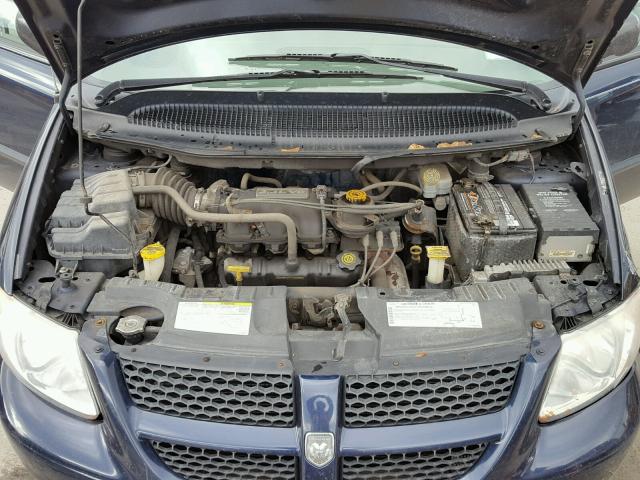 1D4GP24R23B244856 - 2003 DODGE GRAND CARA BLUE photo 7