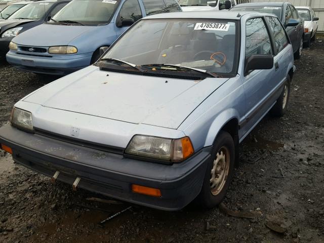 JHMEC3422HS001885 - 1987 HONDA CIVIC 1.5 BLUE photo 2