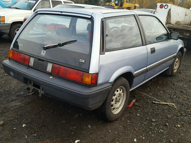 JHMEC3422HS001885 - 1987 HONDA CIVIC 1.5 BLUE photo 4