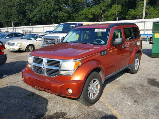 1D8GT28K99W532883 - 2009 DODGE NITRO SE ORANGE photo 2