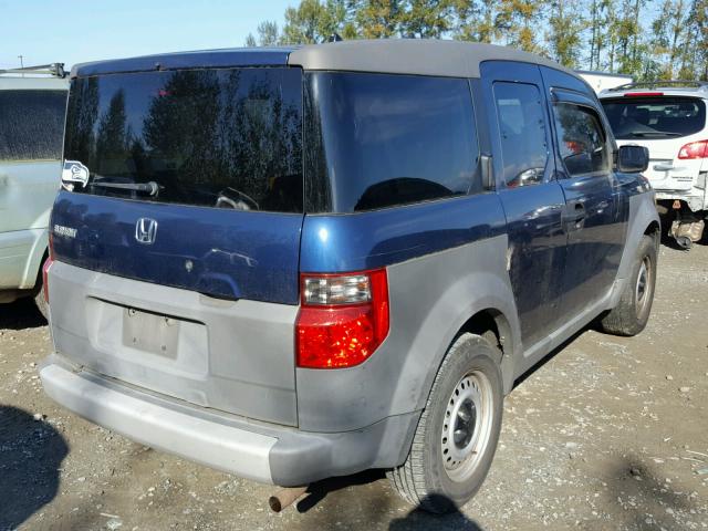 5J6YH18223L005950 - 2003 HONDA ELEMENT DX BLUE photo 4