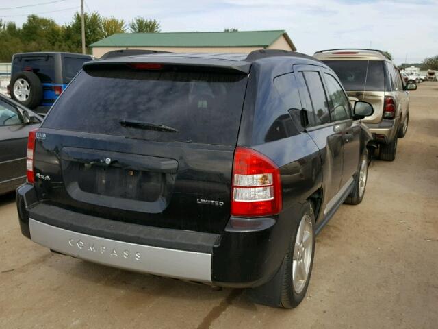 1J8FF57W07D273287 - 2007 JEEP COMPASS LI BLACK photo 4