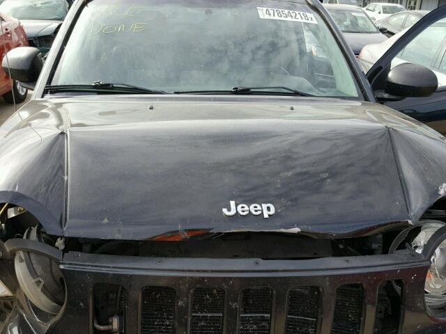 1J8FF57W07D273287 - 2007 JEEP COMPASS LI BLACK photo 7