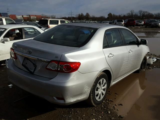 JTDBU4EE7B9134012 - 2011 TOYOTA COROLLA BA SILVER photo 4