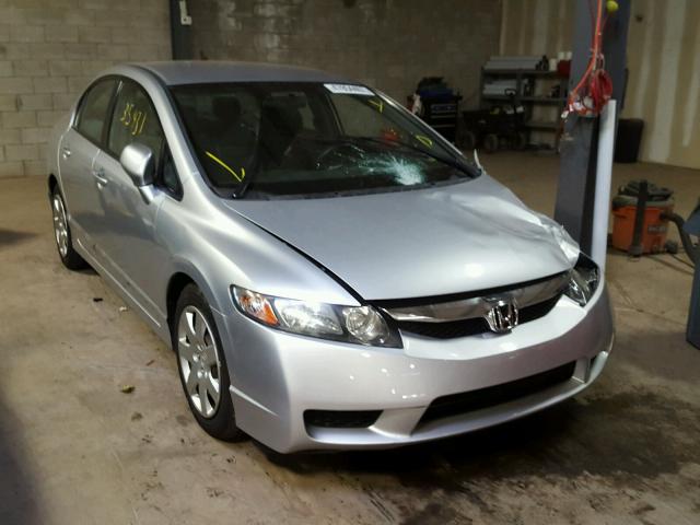 2HGFA1F50AH585175 - 2010 HONDA CIVIC LX SILVER photo 1