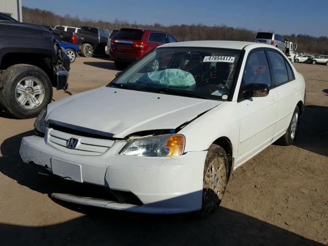 1HGES16523L012471 - 2003 HONDA CIVIC LX WHITE photo 2