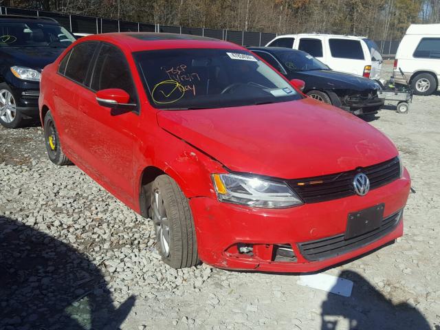 3VWDX7AJ4CM389561 - 2012 VOLKSWAGEN JETTA SE RED photo 1