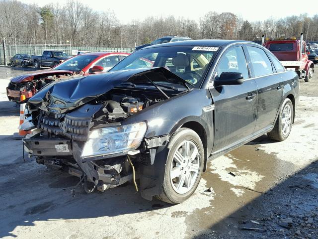 1FAHP24W68G162149 - 2008 FORD TAURUS SEL BLACK photo 2