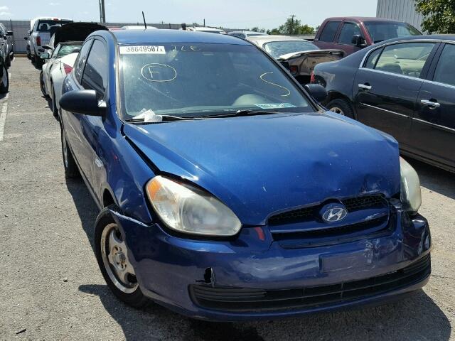 KMHCM36C08U079786 - 2008 HYUNDAI ACCENT GS BLUE photo 1