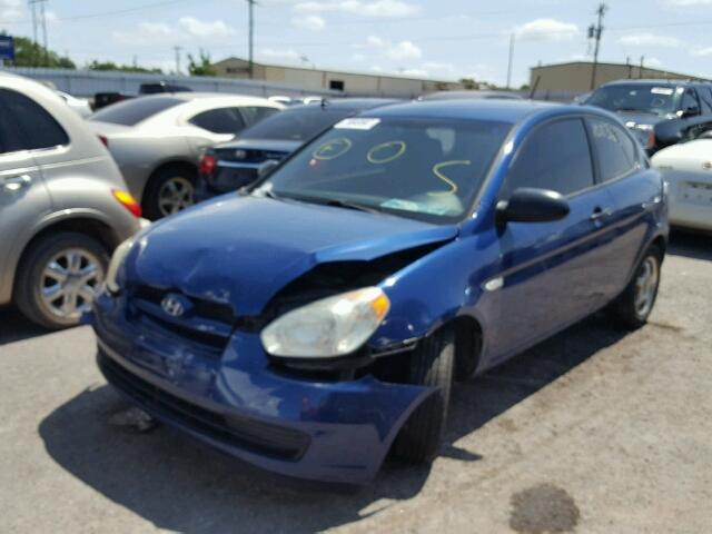 KMHCM36C08U079786 - 2008 HYUNDAI ACCENT GS BLUE photo 2