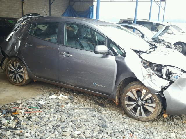 1N4AZ0CP2FC320629 - 2015 NISSAN LEAF S SILVER photo 9