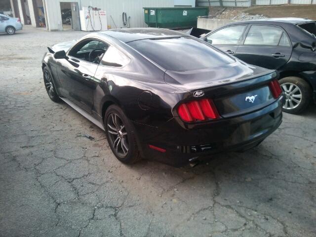 1FA6P8TH0H5351534 - 2017 FORD MUSTANG BLACK photo 3