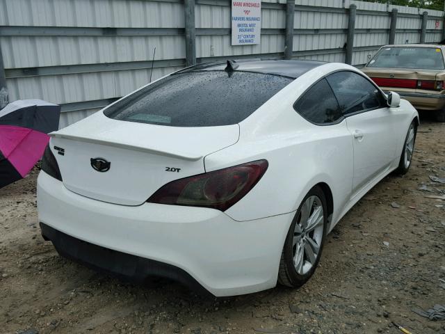 KMHHT6KDXBU043670 - 2011 HYUNDAI GENESIS CO WHITE photo 4