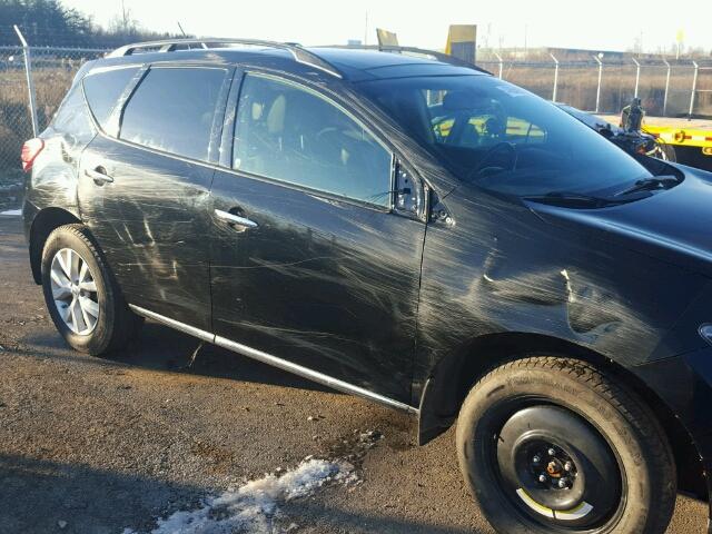 JN8AZ1MW5CW204474 - 2012 NISSAN MURANO S BLACK photo 9