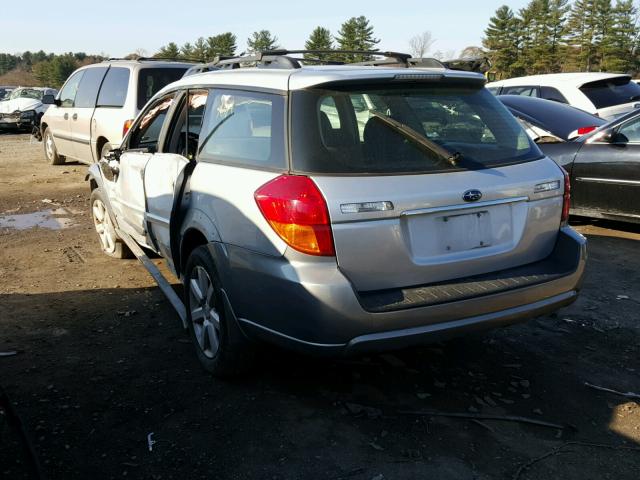 4S4BP61C567333449 - 2006 SUBARU LEGACY OUT SILVER photo 3