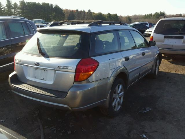 4S4BP61C567333449 - 2006 SUBARU LEGACY OUT SILVER photo 4