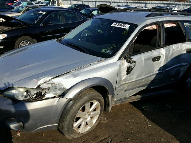 4S4BP61C567333449 - 2006 SUBARU LEGACY OUT SILVER photo 9