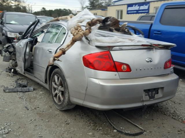 JNKCV51E25M222477 - 2005 INFINITI G35 SILVER photo 3