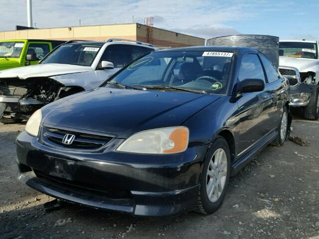 1HGEM22972L808172 - 2002 HONDA CIVIC EX 黑色 照片 2
