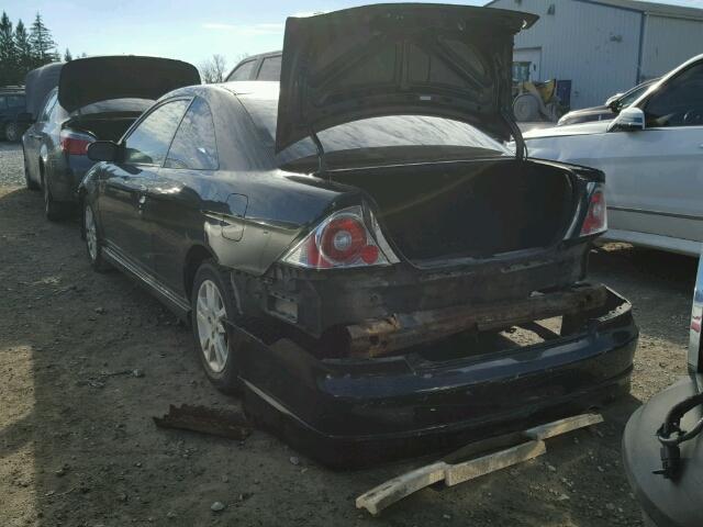 1HGEM22972L808172 - 2002 HONDA CIVIC EX 黑色 照片 3