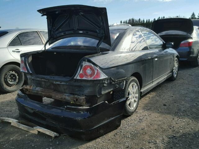 1HGEM22972L808172 - 2002 HONDA CIVIC EX BLACK photo 4