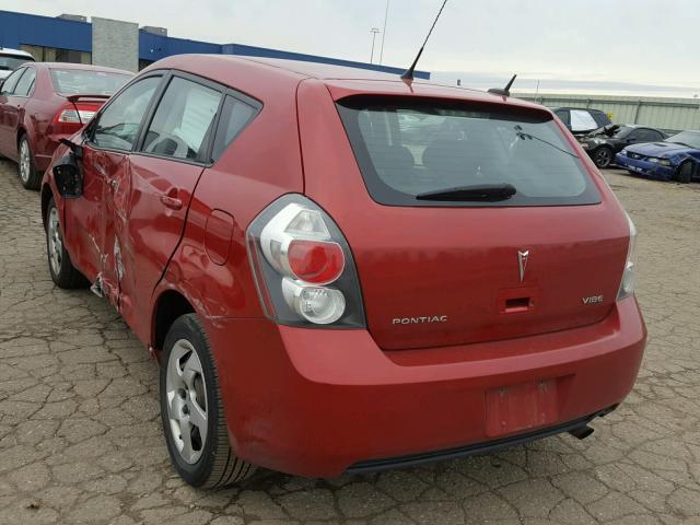 5Y2SP67829Z457047 - 2009 PONTIAC VIBE RED photo 3