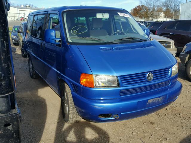 WV2KB47053H002978 - 2003 VOLKSWAGEN EUROVAN GL BLUE photo 1