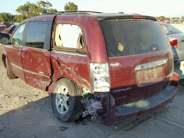 2A8HR54139R617882 - 2009 CHRYSLER TOWN & COU BURGUNDY photo 3