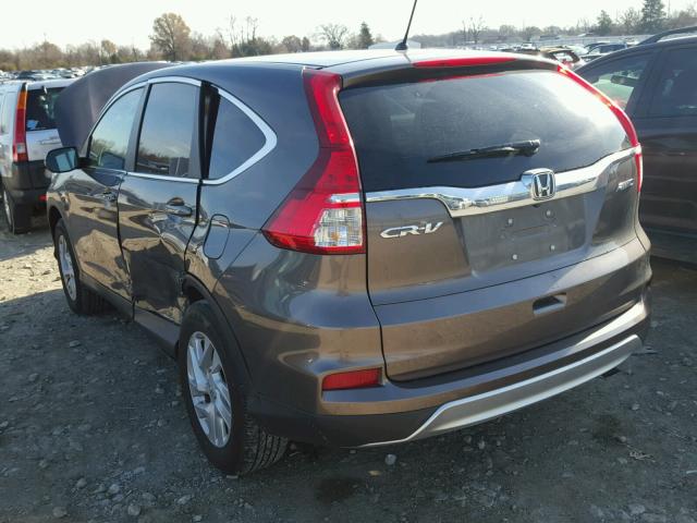 2HKRM4H54FH660377 - 2015 HONDA CR-V EX GRAY photo 3