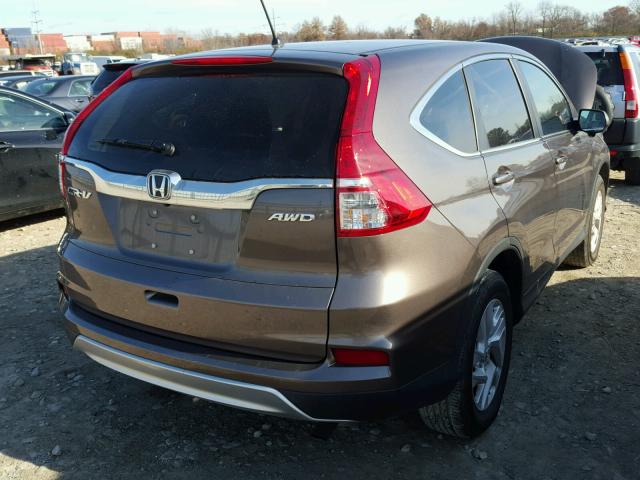 2HKRM4H54FH660377 - 2015 HONDA CR-V EX GRAY photo 4