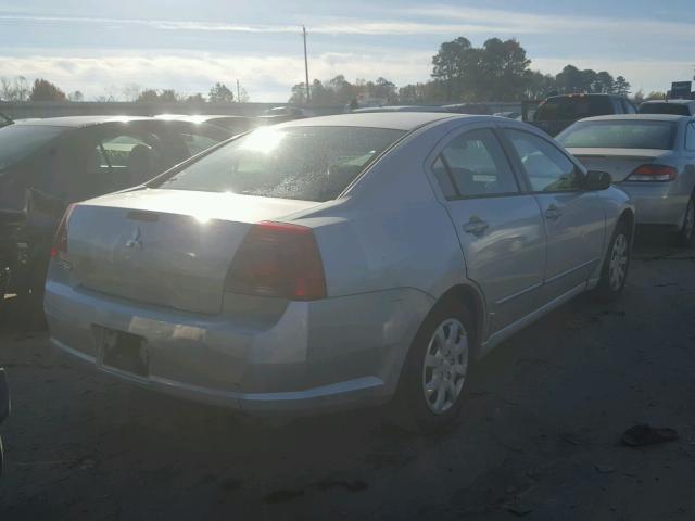 4A3AB36F36E029027 - 2006 MITSUBISHI GALANT ES SILVER photo 4