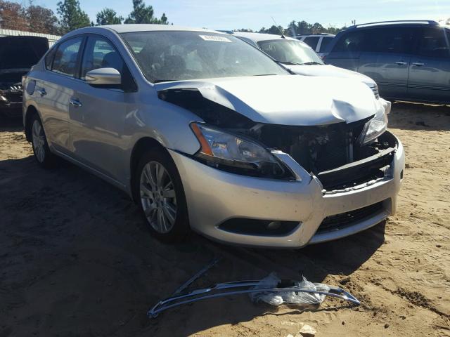 3N1AB7APXDL657824 - 2013 NISSAN SENTRA S SILVER photo 1