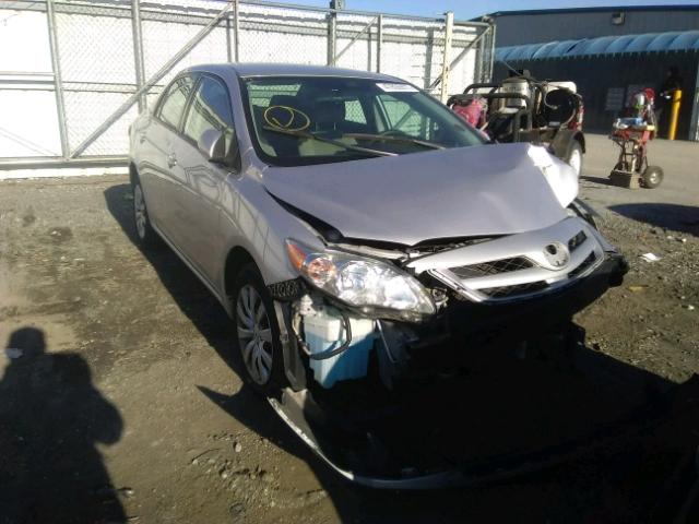 2T1BU4EE1CC876370 - 2012 TOYOTA COROLLA BA SILVER photo 1