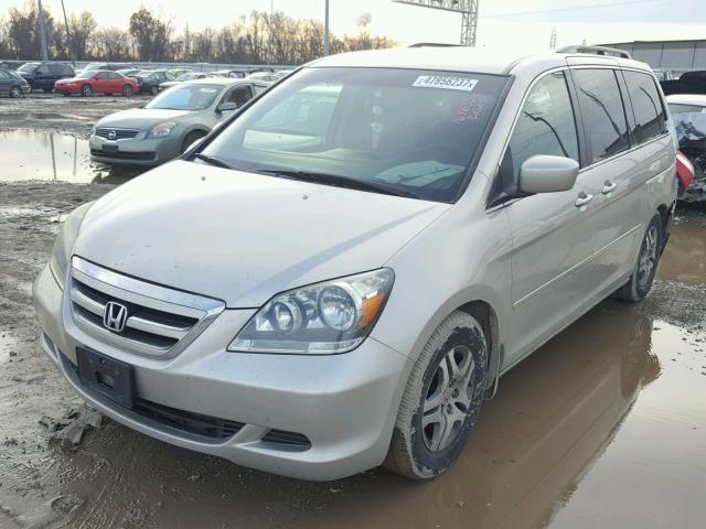 5FNRL38446B456648 - 2006 HONDA ODYSSEY EX GRAY photo 2